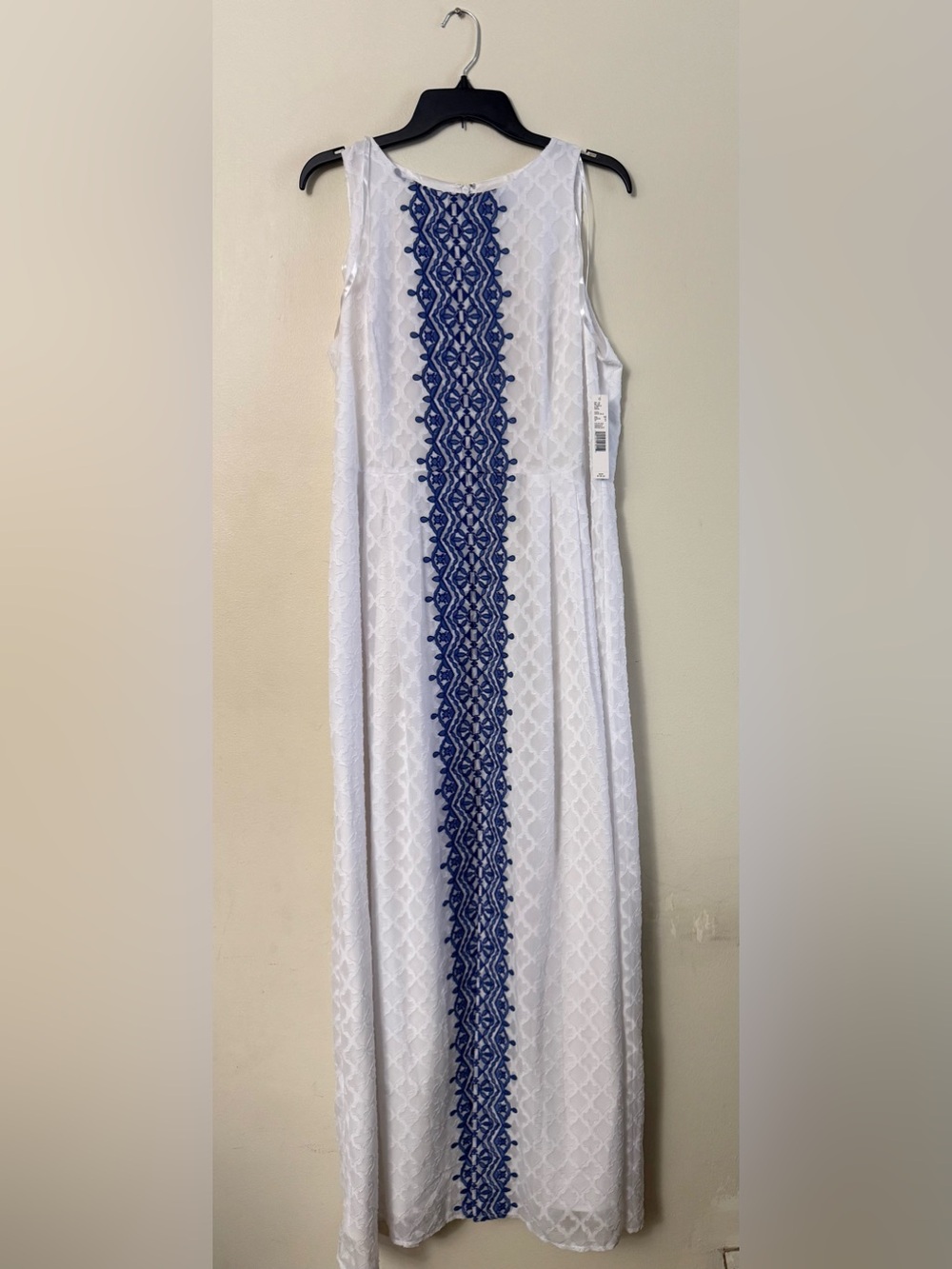 ANTONIO MELANI Dress with Blue Lace Panel